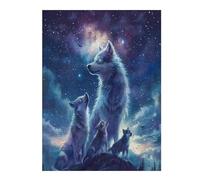 Hermosa Loba acompañada Puzzle 500 Piezas Obra De Arte Premium Rompecabezas Familiar para Adultos Aliviar Estrés Decoración Hogar Moderno 500 PCS