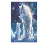Hermosa Loba acompañada Puzzles 1000 Piezas Alivio Estrés Familiar Rompecabezas 3D para Toda La Familia Juguete Educativo Desafío Intelectual 1000 PCS