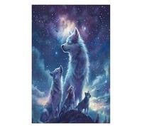 Hermosa Loba acompañada Puzzles 1000 Piezas Decorativo Hogar Obra De Arte Rompecabezas Familiar para Adultos Desafío Intelectual DIY Creativo 1000 PCS