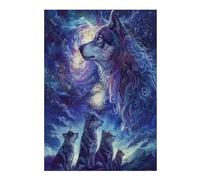 Hermosa Loba acompañada Puzzles 300 Piezas Construir Maquetas Rompecabezas para Adultos Desafío Intelectual Juguete Educativo 3D Moderno 300 PCS