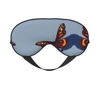 Hermosa máscara de dormir con diseño de mariposas, ajustable, transpirable, a la moda, para una experiencia de sueño cómoda