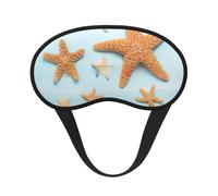 Hermosa máscara de dormir con estrella de mar para adultos, opaca, cómoda máscara de ojos que bloquea la luz para viajes, yoga