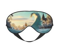 Hermosa máscara de ojos suave de cuento de hadas para dormir, perfecta para hombres y mujeres, viajes, cómoda y ajustable, perfecta para uso en interiores y exteriores