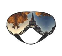 Hermosa máscara de ojos unisex con estampado de la Torre Eiffel de París, ultrasuave, bloqueo de luz para una comodidad óptima para dormir