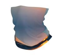 Hermosa máscara facial con estampado de amanecer y océano, bufanda para clima frío, bufanda a prueba de viento, calentador de cuello de invierno para hombres y mujeres