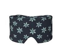 Hermosa máscara para dormir con estampado de camelia, para meditación y viajes, transpirable, ajustable y cobertura completa
