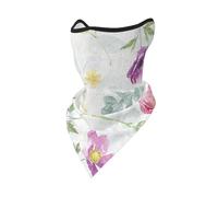 Hermosa mascarilla Cortavientos con Estampado Floral Fresco de Primavera, Polaina para el Cuello, para Motocicleta, para Invierno