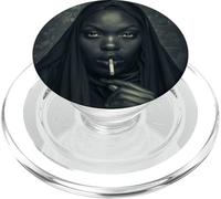 Hermosa Monja Negra, Monja rebelde PopSockets PopGrip para MagSafe
