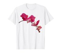 Hermosa orquídea Flor Phalaenopsis Formas Mania Orquídea Camiseta gráfica económica, Hombre, Blanco, L