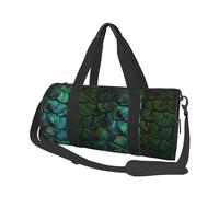 Hermosa Pluma de Pavo Real, Bolsa de Viaje de Gran Capacidad, Bolso Redondo, Bolsa de Viaje Deportiva, Bolsa de Mano, Bolsa de Fitness