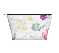 Hermosa Primavera Floral Fresca, Bolsa de artículos de tocador Bolsa de Maquillaje Bolsa de cosméticos Bolsa de artículos de tocador de Viaje portátil