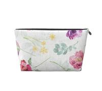 Hermosa Primavera Floral Fresca, Bolsa de artículos de tocador Bolsa de Maquillaje Bolsa de cosméticos Bolsa de artículos de tocador de Viaje portátil