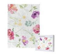 Hermosa Primavera Fresca Floral,Rompecabezas de Madera de 500 Piezas para Adultos y Adolescentes.