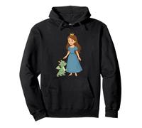 Hermosa princesa con un hermoso disfraz de dragón pequeño Sudadera con Capucha