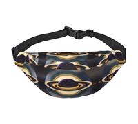 Hermosa riñonera de viaje Saturn, adecuada para deportes, correr, ciclismo, viajes, pesca para niños, riñonera grande