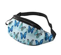 Hermosa riñonera deportiva de mariposa, elegante correa ajustable, para senderismo, caminar, trotar, imagen