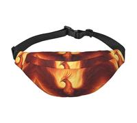 Hermosa riñonera grande Phoenix para niños, bolsa cruzada de viaje, adecuada para disfrutar de deportes, correr, ciclismo, viajes, pesca