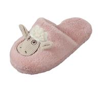 Hermosa Sandale Zapatillas de piel para mujer, nueva colección otoño e invierno, lindas zapatillas de piel Baotou, ropa de abrigo para el hogar, tapizadas y tacón, rosa, 39 EU