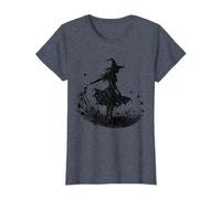 Hermosa silueta de bruja campo Halloween Camiseta