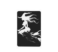 Hermosa silueta de bruja en una escoba, ambientadores para coche, 4 unidades, tarjetas perfumadas colgantes, tarjetas perfumadas para coche, tabletas de aromaterapia