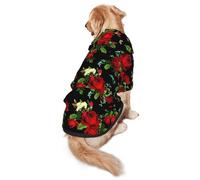 Hermosa sudadera con capucha para perros medianos a grandes, cálida, suave, transpirable, fácil de llevar para invierno y otoño, abrigo para mascotas