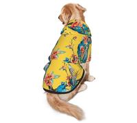 Hermosa sudadera con capucha para perros medianos a grandes, cálida, suave, transpirable, fácil de llevar para invierno y otoño, abrigo para mascotas