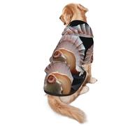 Hermosa sudadera con capucha para perros medianos y grandes, abrigo de invierno para mascotas, color negro