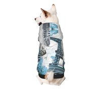 Hermosa sudadera con capucha para perros pequeños, cálida, suave y transpirable, fácil de llevar para invierno y otoño