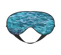 Hermosa superficie del mar versátil máscara de ojos cobertura completa ayuda para dormir ligero transpirable viajes camping