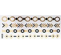 Hermosa una vez Flash adhesivas Metallic Tattoo Oro Negro para brazos, piernas, dedos, cuerpo ideal para playa Discoteca Fiesta de Boda Fasching 28