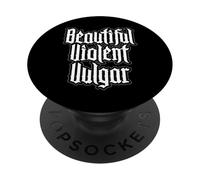 Hermosa Violenta Vulgar Gótica Feminista Tatuaje PopSockets PopGrip Adhesivo