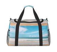 Hermosa vista del mar 1 - Equipaje de mano para mujeres y hombres, bolsa cruzada de fin de semana para yoga, viajes, imprescindible, Negro -, Talla única