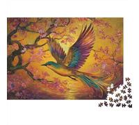 Hermosas Aves vuelan con Gracia bajo la magnífica Puesta de Sol 1000pcs (75x50cm) Puzzle Adecuado para Adultos Y Multitud Mayores De 14 Años