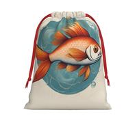 Hermosas bolsas de Navidad para peces, bolsa de almacenamiento, suministros de fiesta de cumpleaños, también se puede utilizar para almacenamiento diario