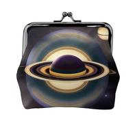 Hermosas carteras pequeñas Saturn para mujer, carteras para mujer, monedero para mujer, cartera pequeña para mujer, bolsa de maquillaje pequeña para bolso, Black, Talla única, Organizador de bolsas