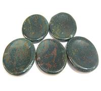 Hermosas cinco piedras de sangre Piedras de preocupación Reiki psíquico Energía Feng Shui Piedras para pulgar Cristal Curación metafísica Energía positiva Meditación Calma protectora Piedra preciosa