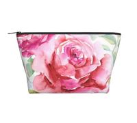 Hermosas Flores Rosa Flor Rosa Floral, Bolsa de artículos de tocador Bolsa de Maquillaje Bolsa de cosméticos Bolsa de artículos de tocador de Viaje portátil