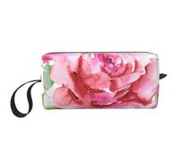 Hermosas Flores Rosa Flor Rosa Floral, Bolsa de Maquillaje Bolsa de cosméticos Bolsa de artículos de tocador de Viaje portátil Bolsa de Maquillaje