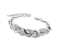 Hermosas joyas de aleación ajustable en forma de hojas para mujeres, celebraciones de trabajo, ideas de regalo, regalo de vacaciones, One Size, como se describe