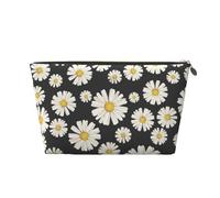 Hermosas Margaritas Blancas, Bolsa de Maquillaje Bolsa de cosméticos Bolsa de artículos de tocador de Viaje portátil Bolsa de artículos de tocador