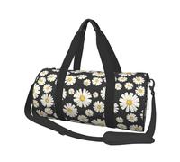 Hermosas Margaritas Blancas, Bolsa de Viaje de Gran Capacidad, Bolso Redondo, Bolsa de Viaje Deportiva, Bolsa de Mano, Bolsa de Fitness