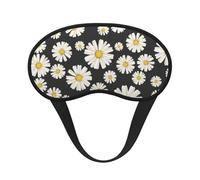 Hermosas margaritas blancas, Cubiertas oculares completas, antifaces para dormir que bloquean la luz, orejeras opacas para dormir