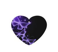 Hermosas tarjetas ambientadoras para coche, con estampado de mariposas moradas, para baño, con cuerda, 10 unidades