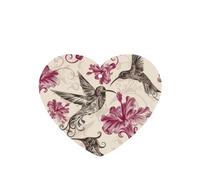 Hermosas tarjetas de ambientador de coche con estampado de colibríes, 10 hojas perfumadas para colgar
