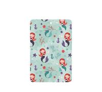 Hermosas tarjetas de ambientador de coche con estampado de sirena, 10 hojas perfumadas para colgar
