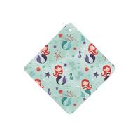 Hermosas tarjetas de ambientador de coche con estampado de sirena, 10 hojas perfumadas para colgar