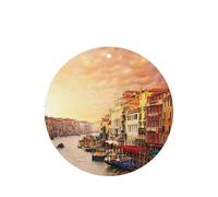 Hermosas tarjetas de ambientador de coche con impresión de vista al canal de Venecia, 10 hojas perfumadas para colgar