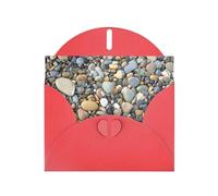 Hermosas tarjetas de felicitación con estampado de piedras de guijarro, sobres incluidos, tarjetas de felicitación en blanco para bodas, eventos, cumpleaños