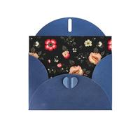 Hermosas tarjetas de felicitación con estampado floral otoñal con sobres, tarjetas navideñas para Navidad y aniversarios