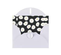 Hermosas tarjetas de felicitación impresas de margaritas blancas, sobres incluidos, tarjetas de felicitación en blanco para bodas, eventos, cumpleaños